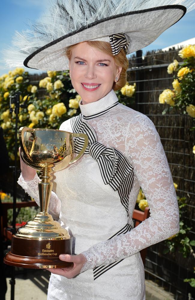 Our Fair Lady: In 2012 Derby Day had megastar Nicole Kidman with her Swisse ambassador hat firmly planted. Pic: News Corp