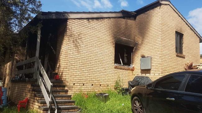 The South Grafton home was destroyed by fire. Picture: Fire and Rescue NSW