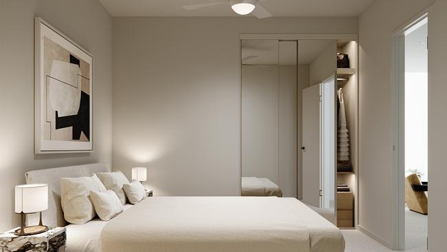 Concept image of bedroom at One Earl Lane, Toowong Photo: Supplied