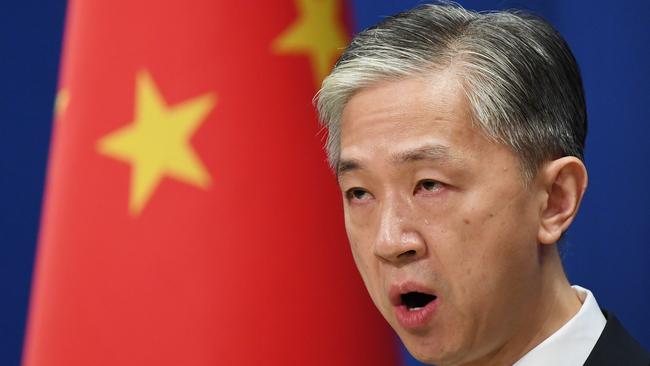 Chinese Foreign Ministry spokesman Wang Wenbin. Picture: AFP