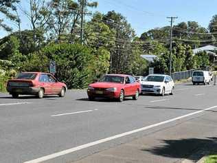 SAFETY FIRST: Ballina Road black spot at the turn-off to William Blair Avenue in Goonellabah. Picture: Mireille Merlet-Shaw