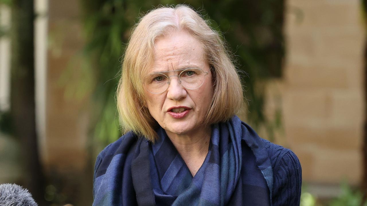 Chief health officer Dr Jeanette Young during a media conference. Picture: Liam Kidston