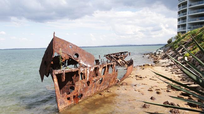 The HMQS Gayundah at Woody Point. Photo AAP /Ric Frearson