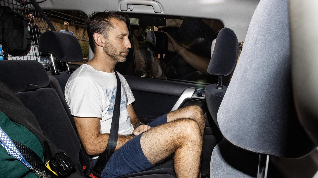 Robert Crawford arrives at Ipswich Police Station. Picture: Nigel Hallett