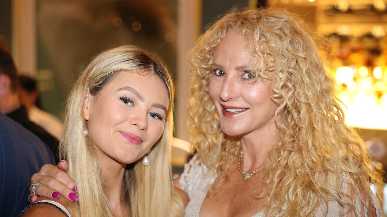 Rachel Hallinan and Yvonne Gay at the Radcliffe Lawyers 15th year milestone celebration at Blowfish Ocean Grill and Bar Broadbeach. Picture: Portia Large.