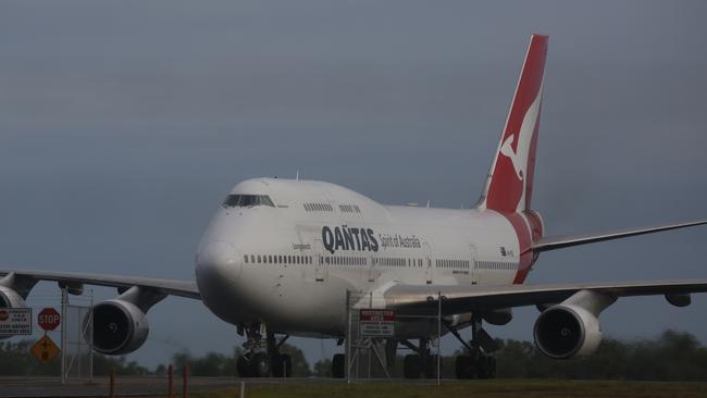 Qantas has cut more international flights. Picture: Glenn Campbell.