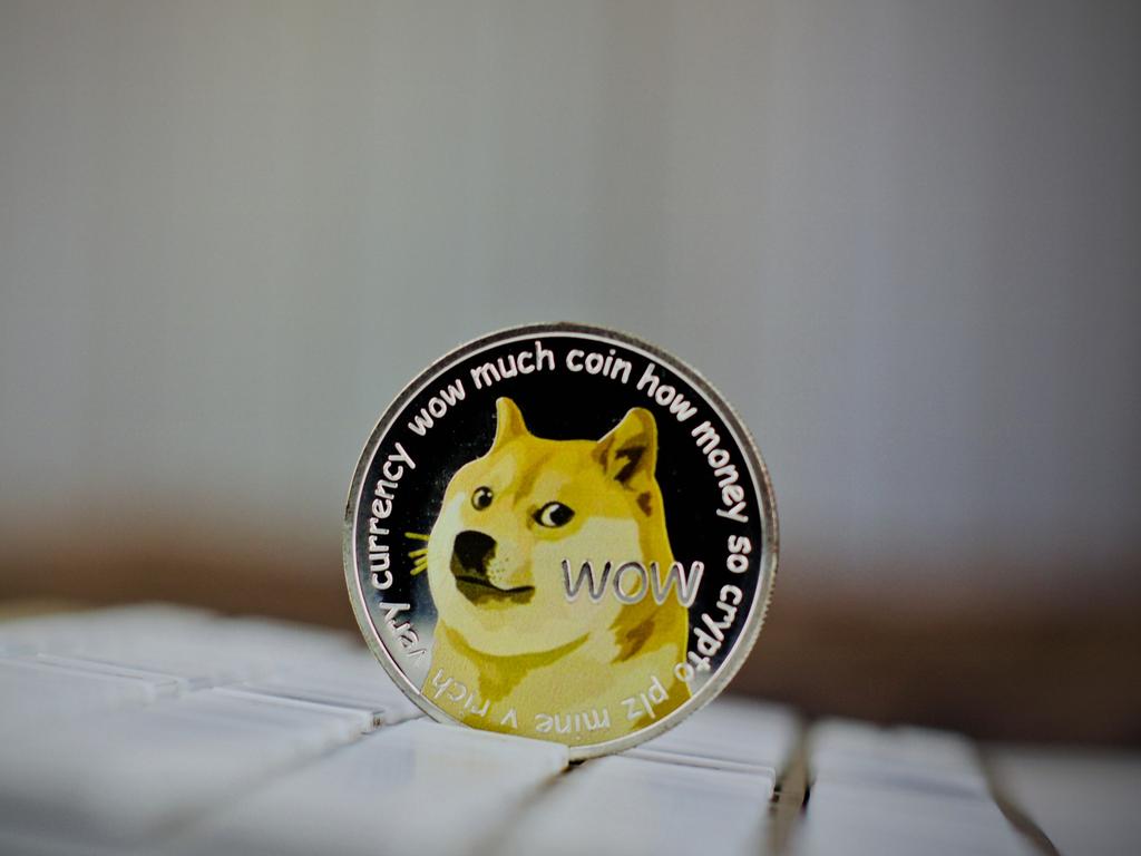 A physical representation of Dogecoin. Picture: istock