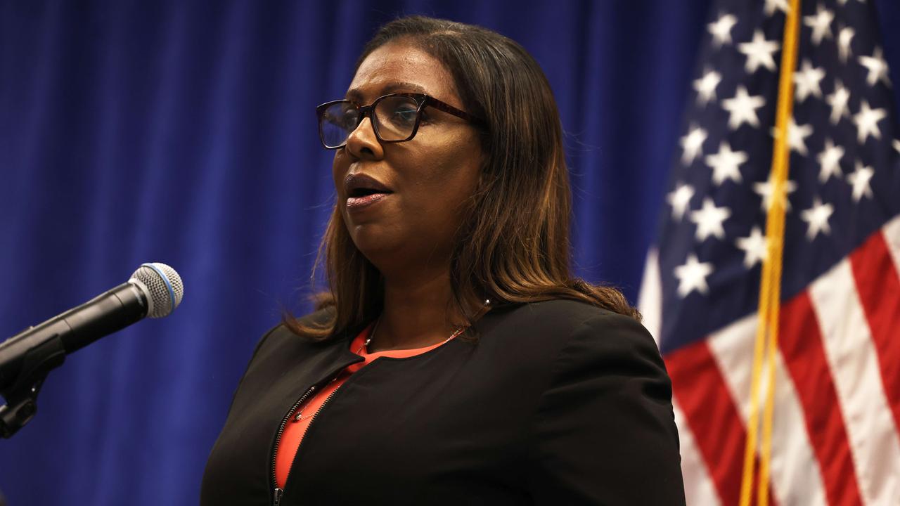 New York State Attorney-General Letitia James is conducting a separate civil-fraud investigation into Mr Trump’s properties. Picture: Michael M Santiago/Getty Images/AFP