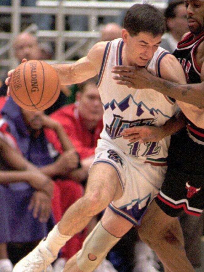 John Stockton is in the NBA Hall of Fame, but Ronzone says Kyle Adnam has similar traits. Picture: AP