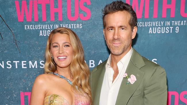 NEW YORK, NEW YORK - AUGUST 06: (L-R) Blake Lively and Ryan Reynolds attend the "It Ends With Us" New York Premiere at AMC Lincoln Square Theater on August 06, 2024 in New York City.  (Photo by Cindy Ord/Getty Images)