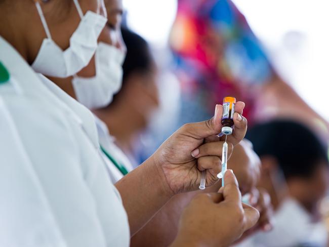 The vaccine is free in Victoria. Picture: Allan Stephen / UNICEF / AFP