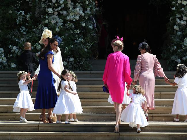 Princess Charlotte of Cambridge, Catherine, Duchess of Cambridge, Jessica Mulroney, Ivy Mulroney, Florence van Cutsem, Zoe Warren, Zalie Warren, Benita Litt, Remy Litt and Rylan Litt. Picture: Getty