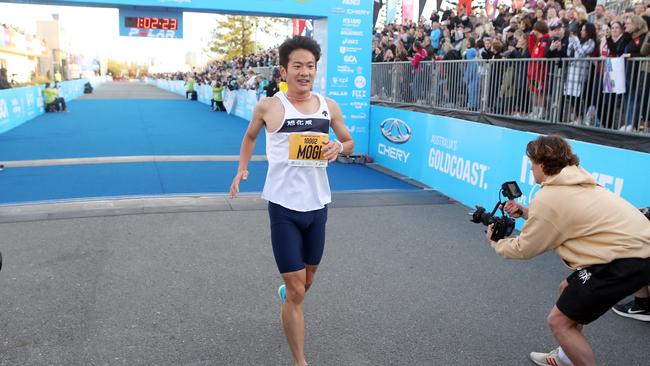 Gold Coast Marathon 2023 Half Marathon runner up KEIJIRO MOGI. 1 July 2023 Southport Picture by Richard Gosling