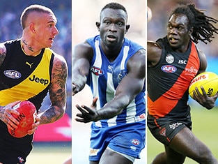 Dustin Martin, Majak Daw, Brodie Grundy