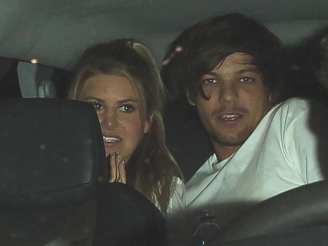 New parents ... Louis Tomlinson and Briana Jungwirth dated briefly last year. Picture: AKM-GSI/Splash s