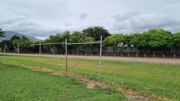 Fencing on the property was damaged when thieves stole the organisation's ute and drove through it.