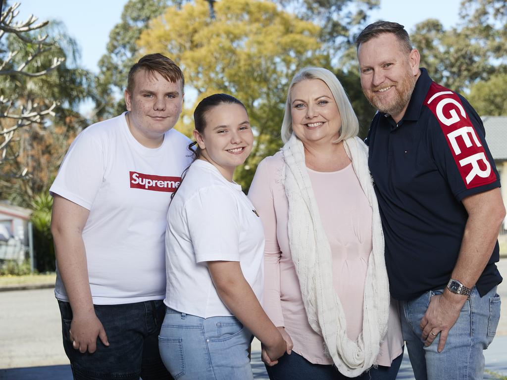 Lisa Lloyd with her family.