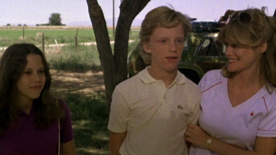 Dana Barron, Anthony Michael Hall and Beverly D’Angelo in a scene from the 1983 film. Picture: Warner Bros.