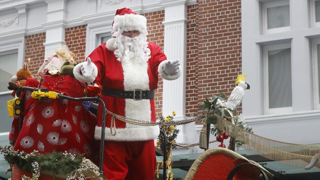 Santa.  City of Hobart Christmas Pageant 2023.  Picture: Nikki Davis-Jones