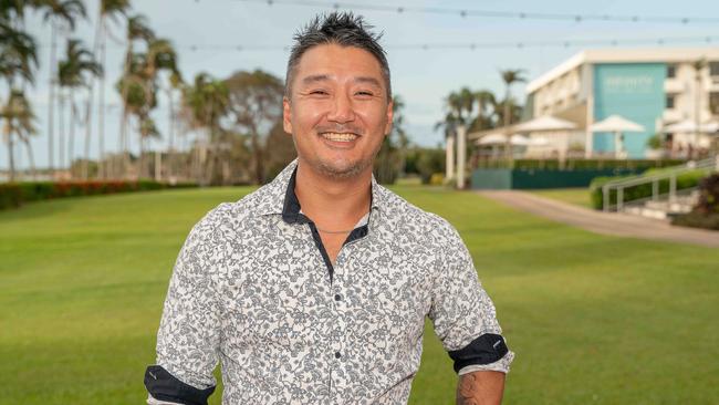 Palmerston coach Josh Heath at the 2022-23 NTFL Nichols Medal Night. Picture: Pema Tamang Pakhrin