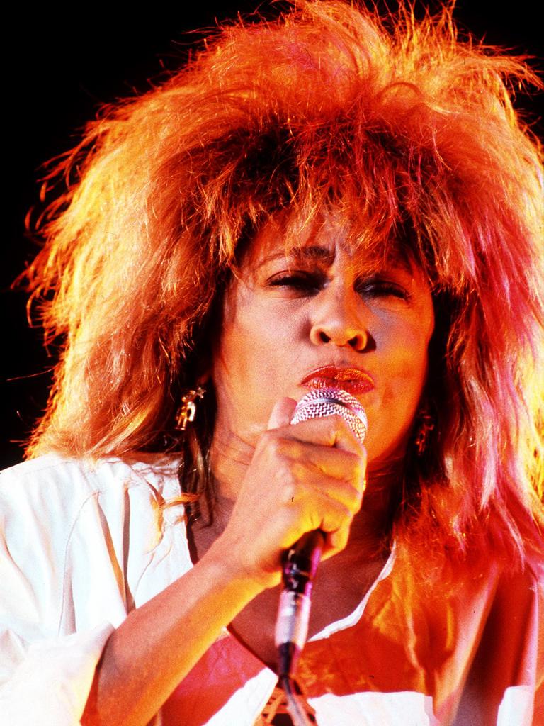 DECEMBER 11, 1985 : Singer Tina Turner performing live in Brisbane 11/12/85.