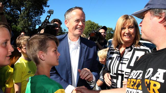 Bill Shorten with Member for Richmond Justine Elliot. Picture Kym Smith