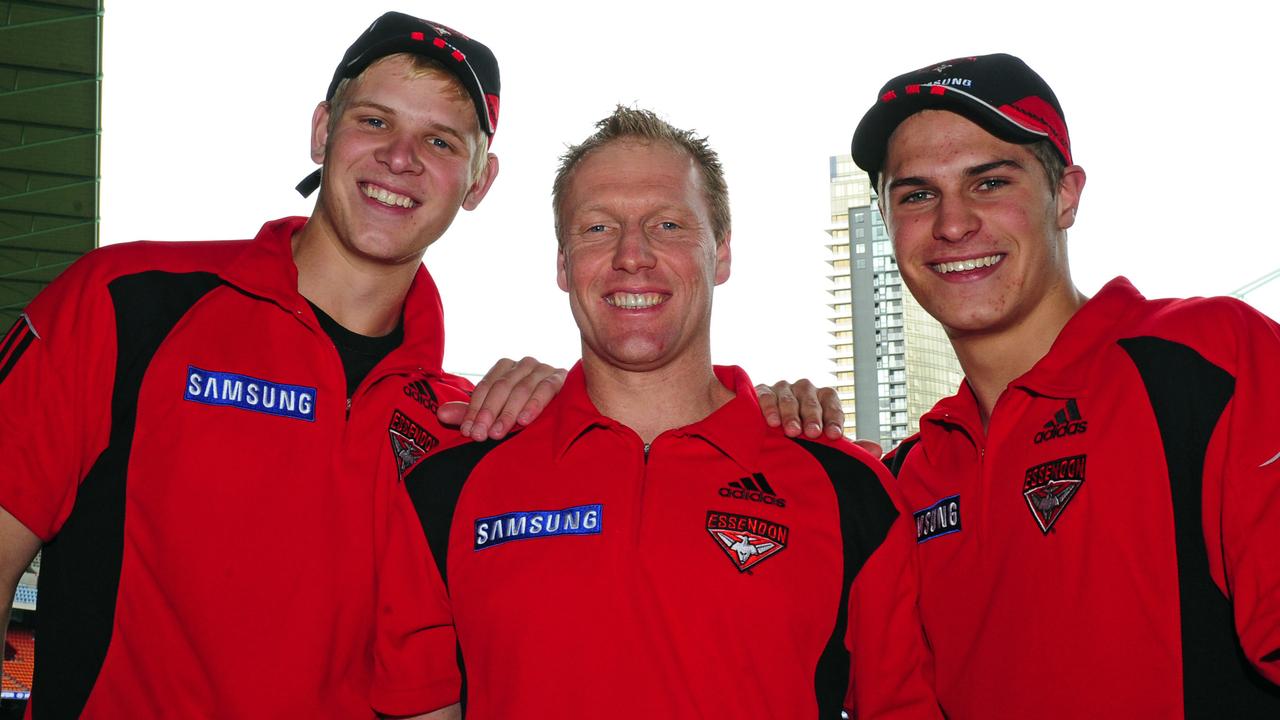 Michael Hurley and David Zaharakis, pictured with former coach Matthew Knights, have been teammates since TAC Cup.