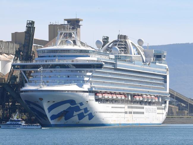 The ill-fated Ruby Princess cruise ship. Picture: Simon Bullard