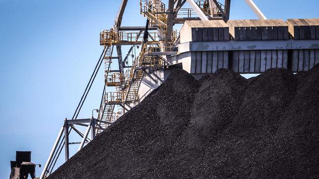 The Port of Newcastle is heavily involved in the export of coal. Picture: Bloomberg