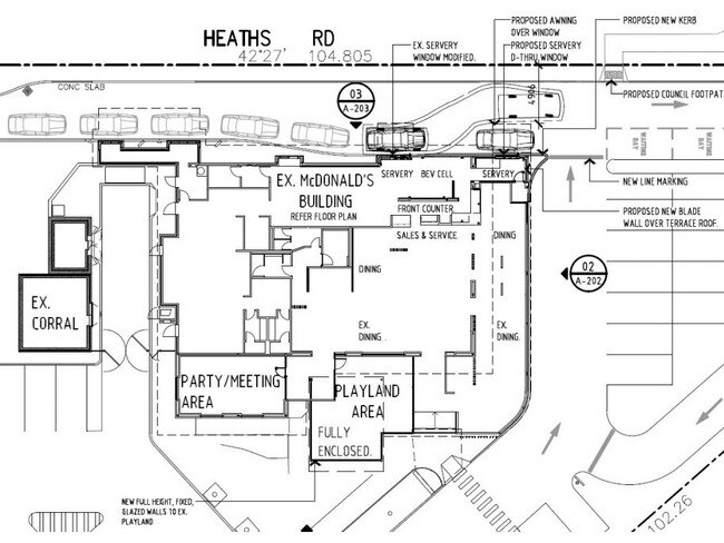 The proposed floor plan of the Mount Pleasant McDonald's store. Picture: Urbis, submitted to Mackay Regional Council.