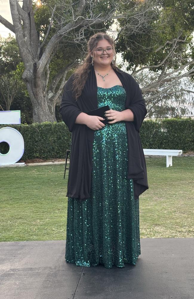 The students of Hervey Bay State High School celebrating their formal.