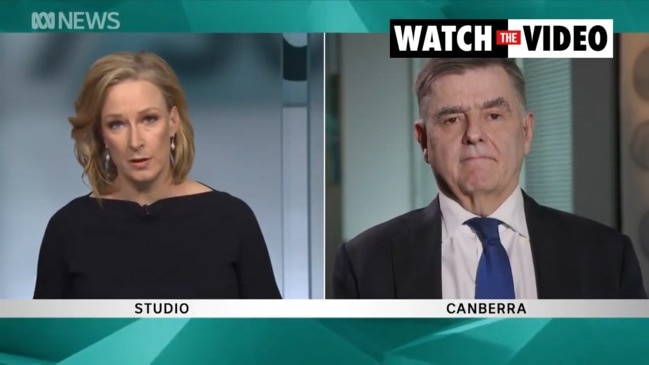 Leigh Sales grills Professor Brendan Murphy on Australia's slow vaccine rollout (ABC 7.30)