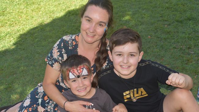 Ali, Isaac and Arlo at the 2022 Caloundra Music Festival. Photo: Elizabeth Neil