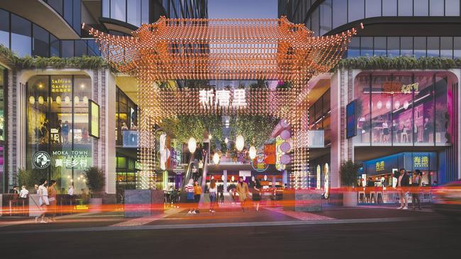 An artist’s image of the New Chinatown project by developer Golden Age. Picture: Supplied