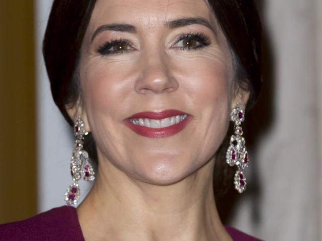 Crown Princess Mary of Denmark arrives at the Traditional New Year's Banquet hosted by Queen Margrethe of Denmark, at, Amalienborg Palace, on January 1, 2017, in Copenhagen, Denmark. Picture: Getty