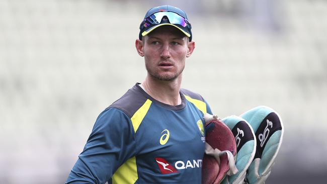 Cameron Bancroft during the nets session at Edgbaston in Birmingham.