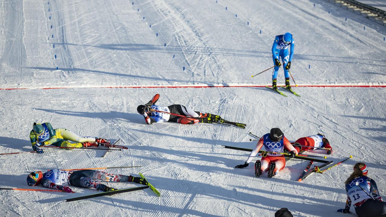 Athletes are competing in brutal conditions in China. (Photo by Tom Weller/VOIGT/DeFodi Images via Getty Images)