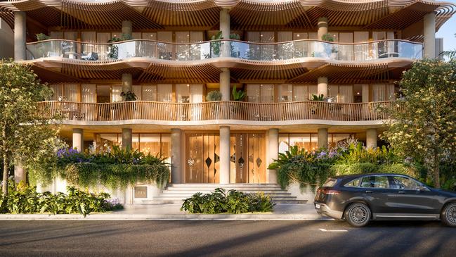 An artist's impression of the facade of Aria Property's new development, Casamia. Image supplied.