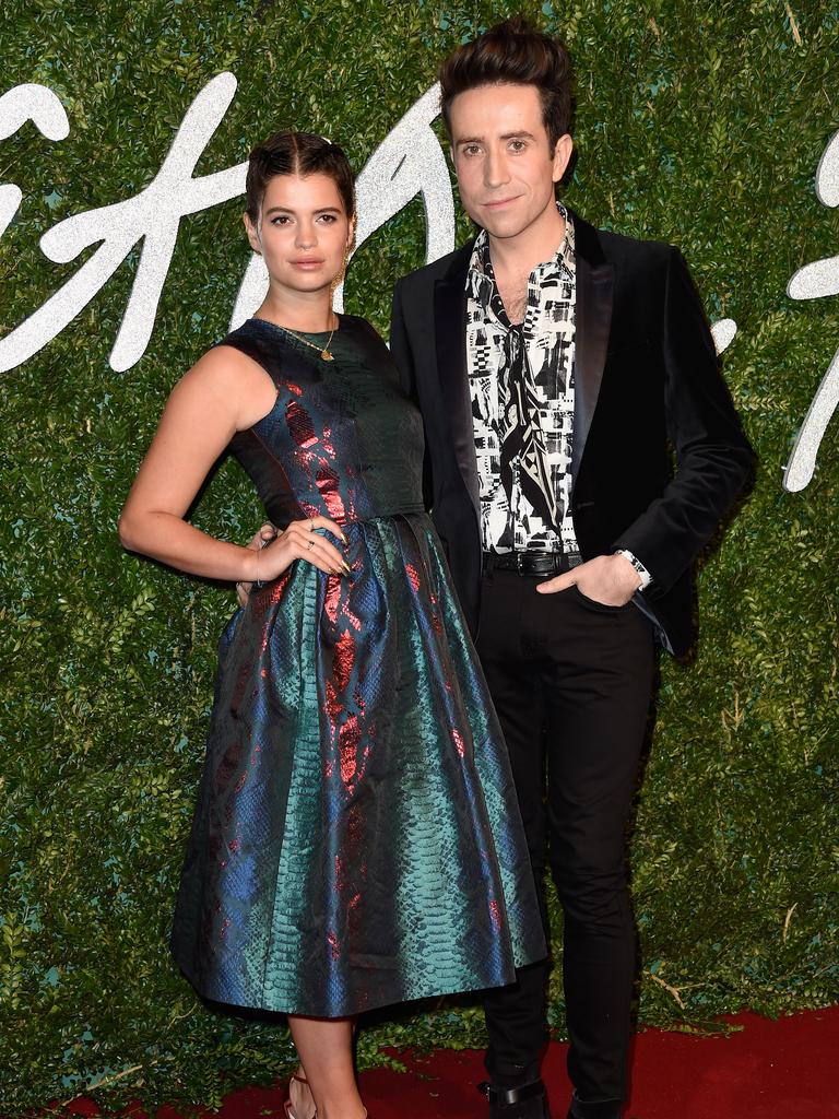 Pixie Geldof and Nick Grimshaw attend the British Fashion Awards at London Coliseum on December 1, 2014 in London, England. Picture: Getty