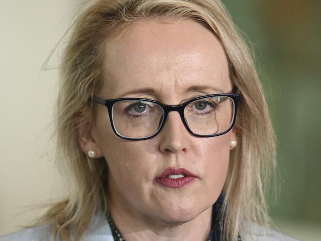 CANBERRA, Australia - NewsWire Photos - October 10, 2024: Richard Marles' chief of staff, Jo Tarnawsky holds a press conference at Parliament House in Canberra. Picture: NewsWire / Martin Ollman