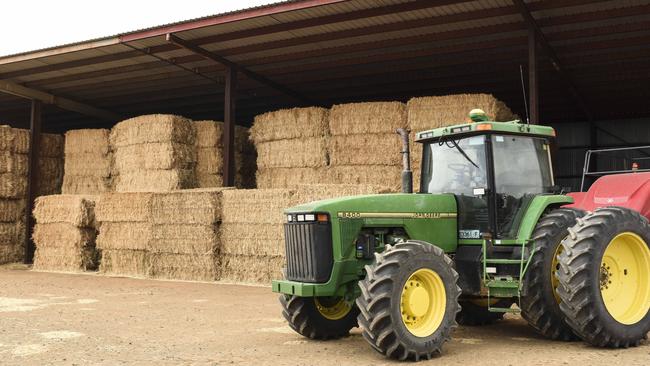 Well stacked: Many growers are making significant investment in hay storage to protect their crops. Picture: Dannika Bonser