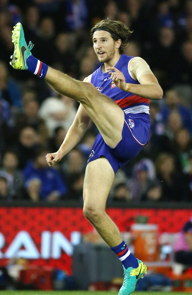 Marcus Bontempelli made a Brownlow impact in his third season. Picture: George Salpigtidis