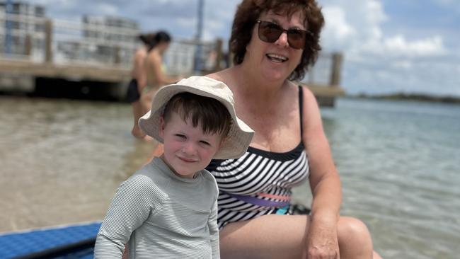 Sally Morse with little Lucas. Photo: Asa Andersen.