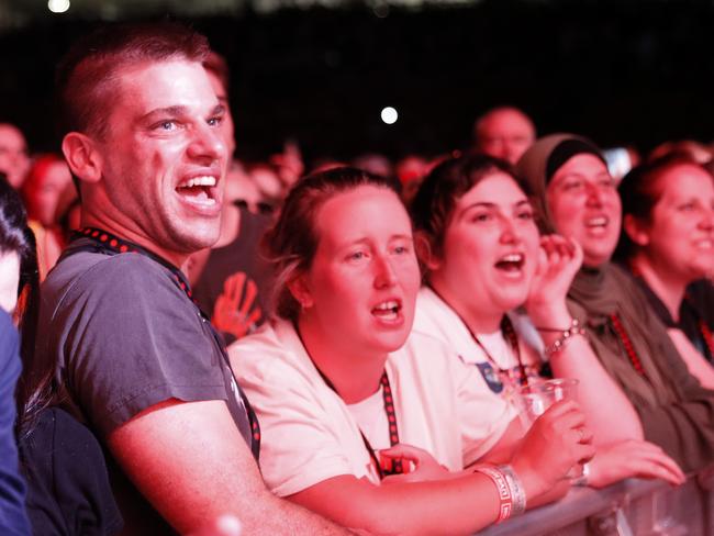 Crowd enjoying the Red Hot Chili Peppers gig. Picture: Jonathan Ng