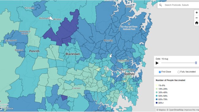 Edmondson Park and suburbs surrounding Schofields is leading the vaccine charge in NSW. Picture: NSW Government