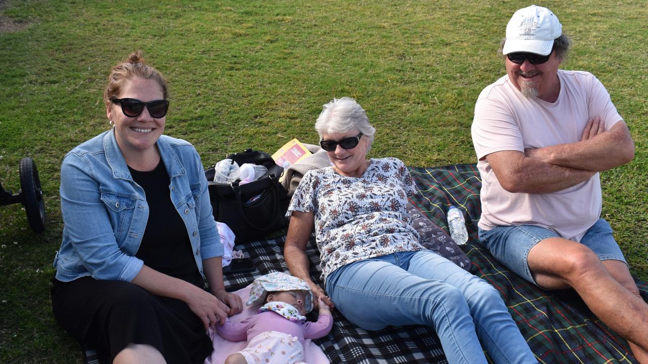 Belinda, Liz and Paul Stanley at the Sunshine Coast Rugby League Finals 2022.