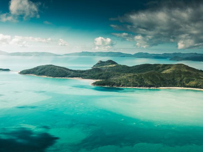 Aerial view of whitsunday island in queensland australiaescape december 6 2020destination whitsundays