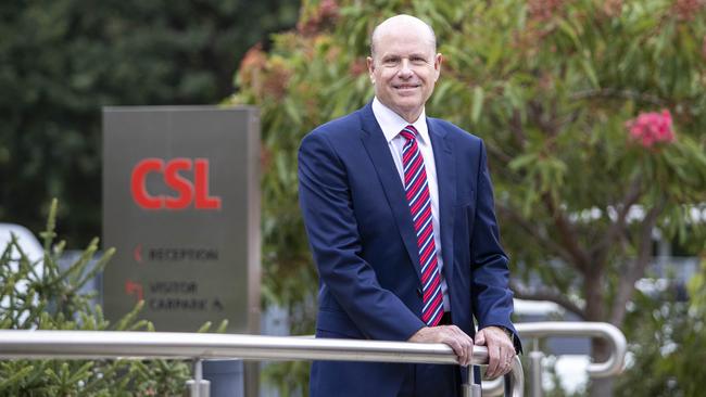 CSL chief executive Paul Perreault. The biotech giant performed well on ESG this year. Picture: Aaron Francis