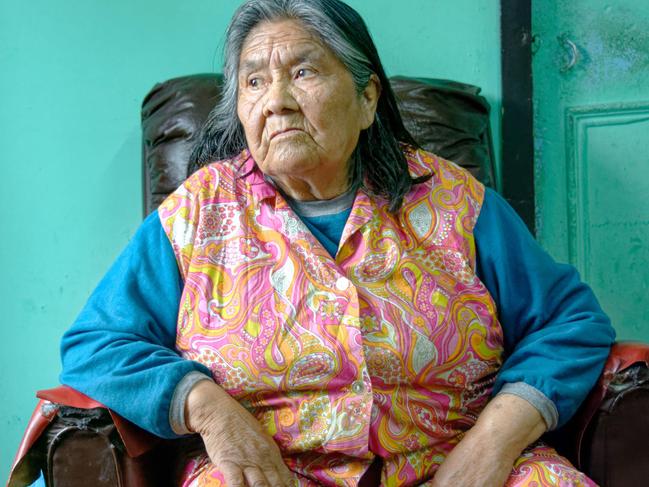 2C4D3WN Cristina Calderon, the last full-blooded Yagan, born 1928, Puerto Williams, Chile