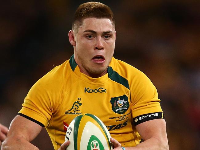 SYDNEY, AUSTRALIA - AUGUST 17:  James O'Connor of the Wallabies runs the ball during The Rugby Championship Bledisloe Cup match between the Australian Wallabies and the New Zealand All Blacks at ANZ Stadium on August 17, 2013 in Sydney, Australia.  (Photo by Mark Nolan/Getty Images)